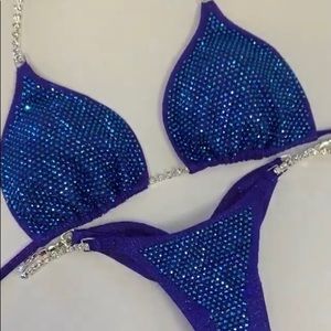Toxic angel holo indigo competition bikini never worn